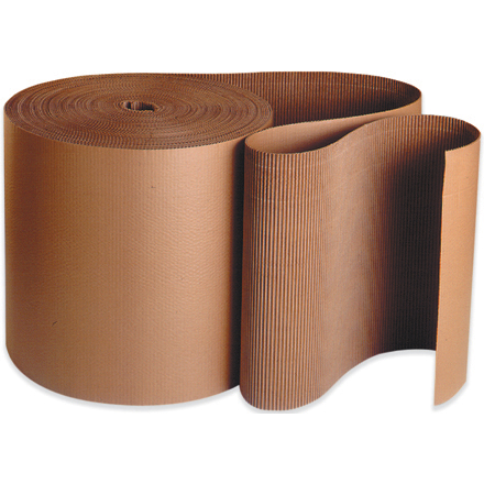 24" x 250' - 'B' Flute Kraft Singleface Corrugated Roll