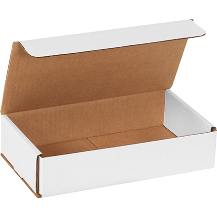 9 x 5 x 2" White Corrugated Mailers