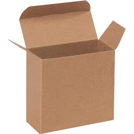 4 x 1 <span class='fraction'>5/8</span> x 4" Kraft Reverse Tuck Folding Cartons